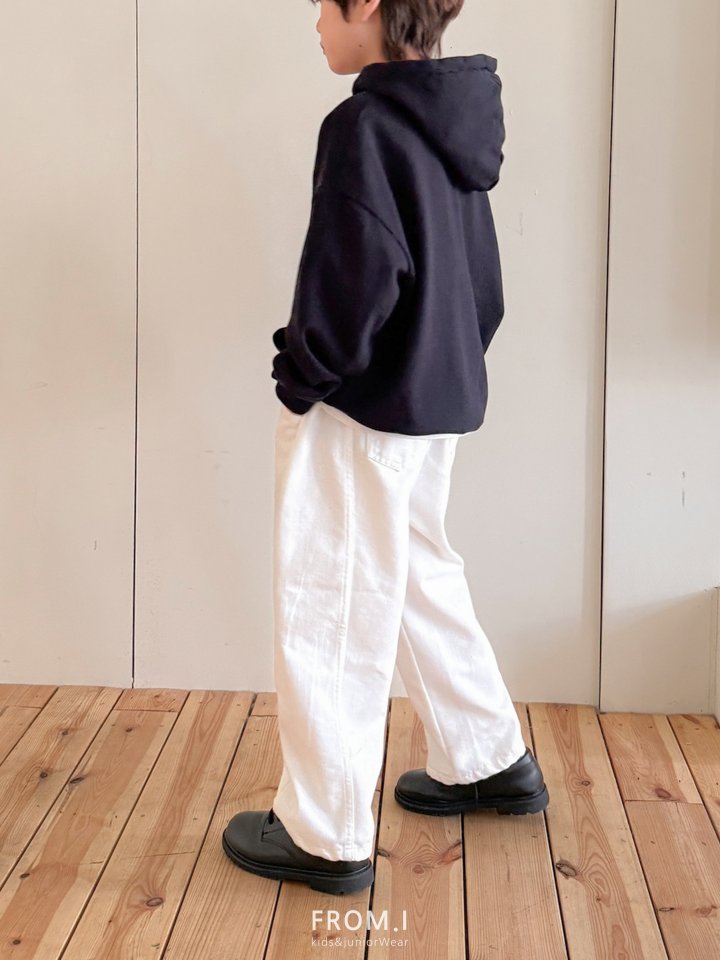 From I - Korean Children Fashion - #prettylittlegirls - Panel Curved Denim Pants - 11