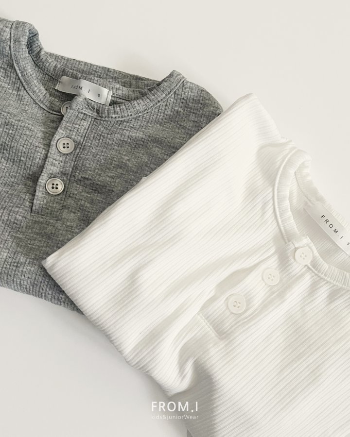 From I - Korean Children Fashion - #stylishchildhood - Henley Neck Tee - 3