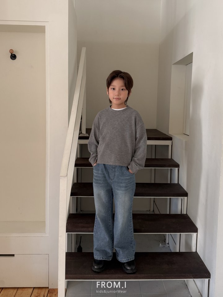 From I - Korean Children Fashion - #todddlerfashion - Waffle Semi-Crop Tee - 7