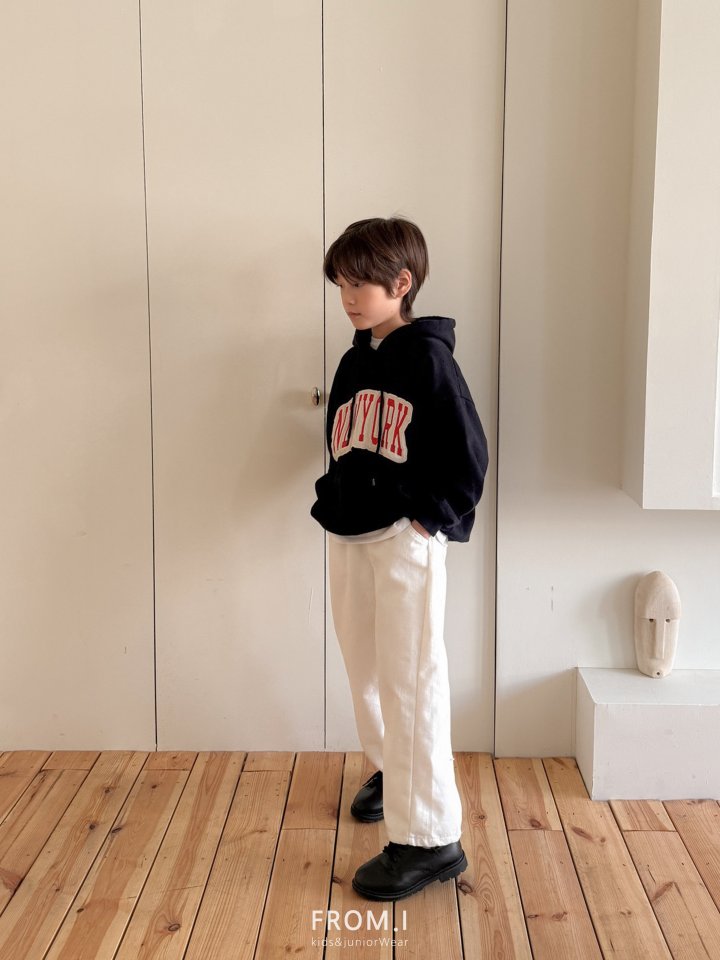 From I - Korean Children Fashion - #todddlerfashion - Panel Curved Denim Pants - 12