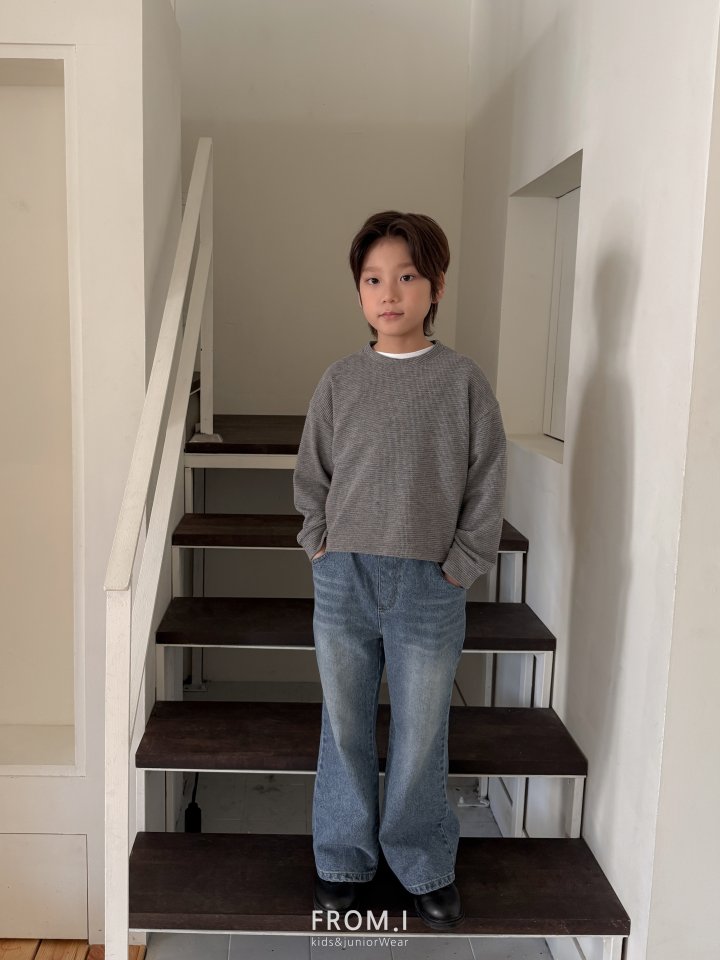 From I - Korean Children Fashion - #toddlerclothing - Waffle Semi-Crop Tee - 8