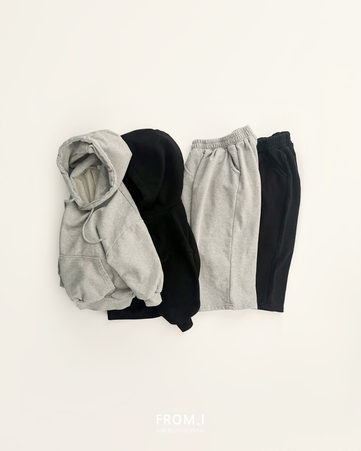 From I - Korean Children Fashion - #toddlerclothing - Hooded Sweat Top Bottom Set