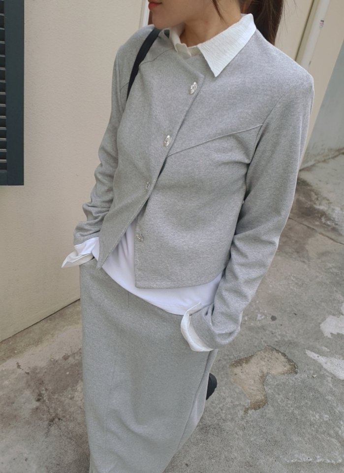 Gentle B - Korean Women Fashion - #momslook - Diagonal Cardigan - 7
