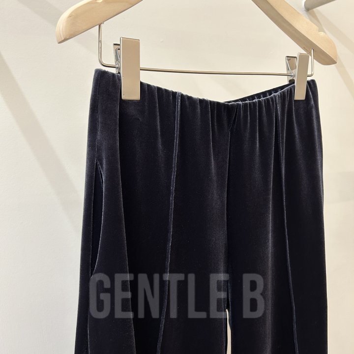 Gentle B - Korean Women Fashion - #momslook - Velour Pants - 12