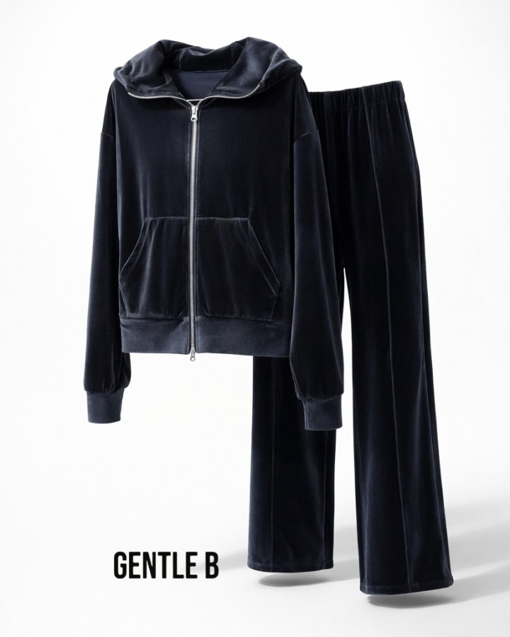 Gentle B - Korean Women Fashion - #shopsmall - Velour Pants