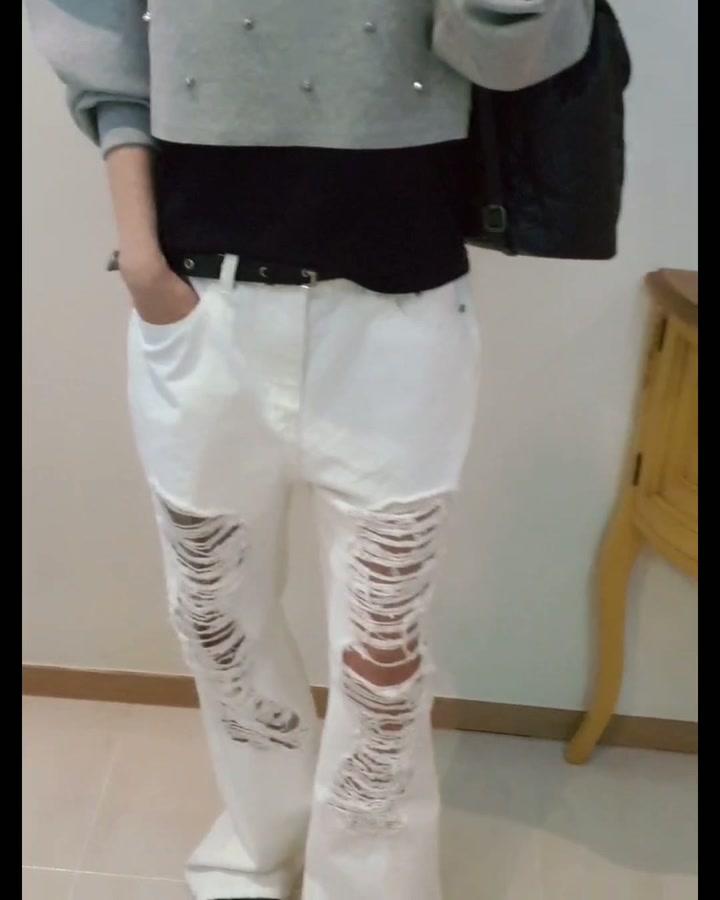 Gentle B - Korean Women Fashion - #vintagekidsstyle - Stud Sweatshirt - 2