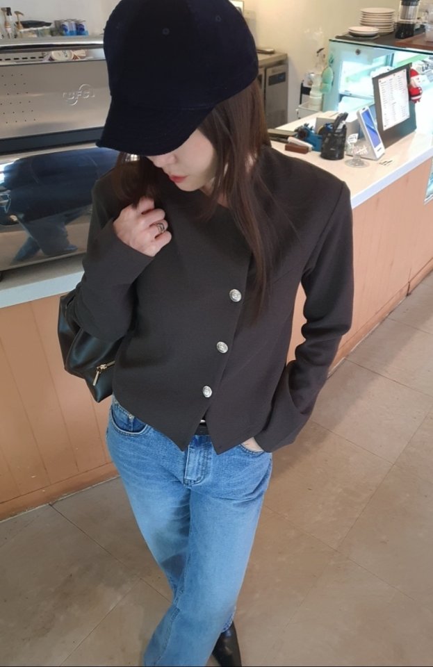 Gentle B - Korean Women Fashion - #womensfashion - Diagonal Cardigan - 10
