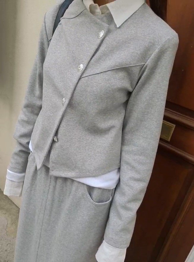 Gentle B - Korean Women Fashion - #womensfashion - Diagonal Cardigan - 6