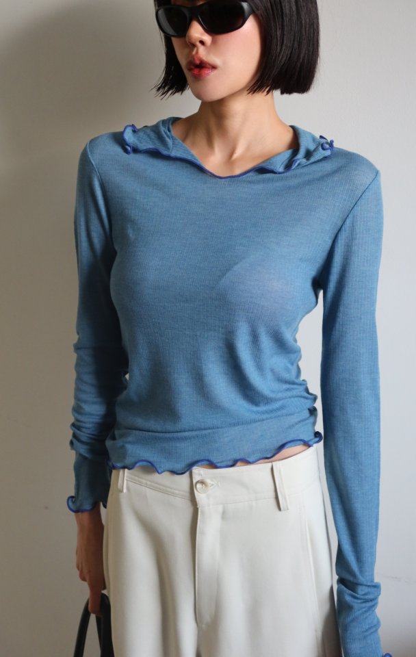 Gentle B - Korean Women Fashion - #womensfashion - Base Ribbed Tee - 11