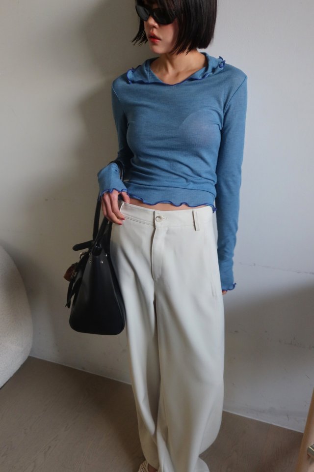 Gentle B - Korean Women Fashion - #womensfashion - Base Ribbed Tee - 9