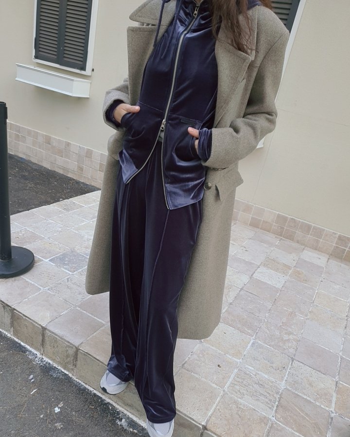 Gentle B - Korean Women Fashion - #womensfashion - Velour Pants - 7