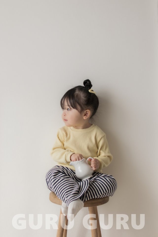 Guru Guru - Korean Baby Fashion - #babyboutique - Ribbed Tee - 10