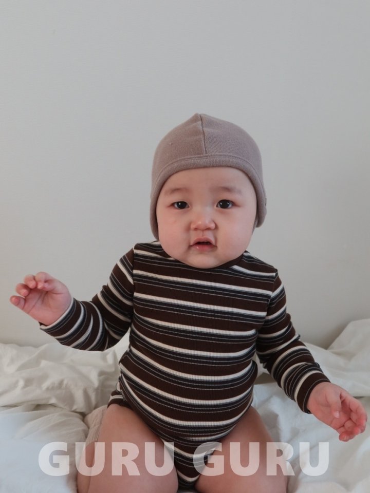 Guru Guru - Korean Baby Fashion - #smilingbaby - Stripe Garter Suit - 4