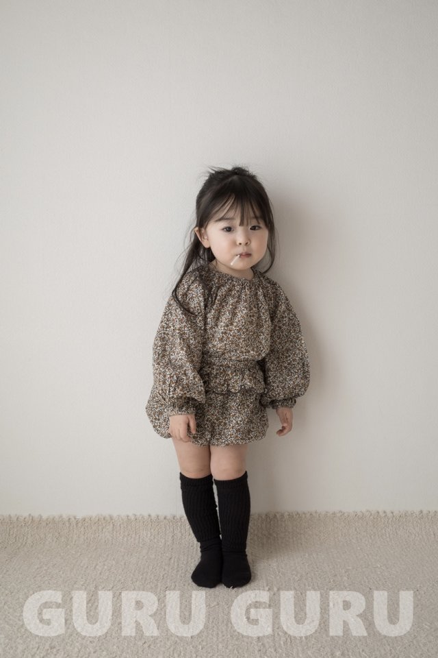 Guru Guru - Korean Baby Fashion - #babyboutiqueclothing - Flower Set - 6