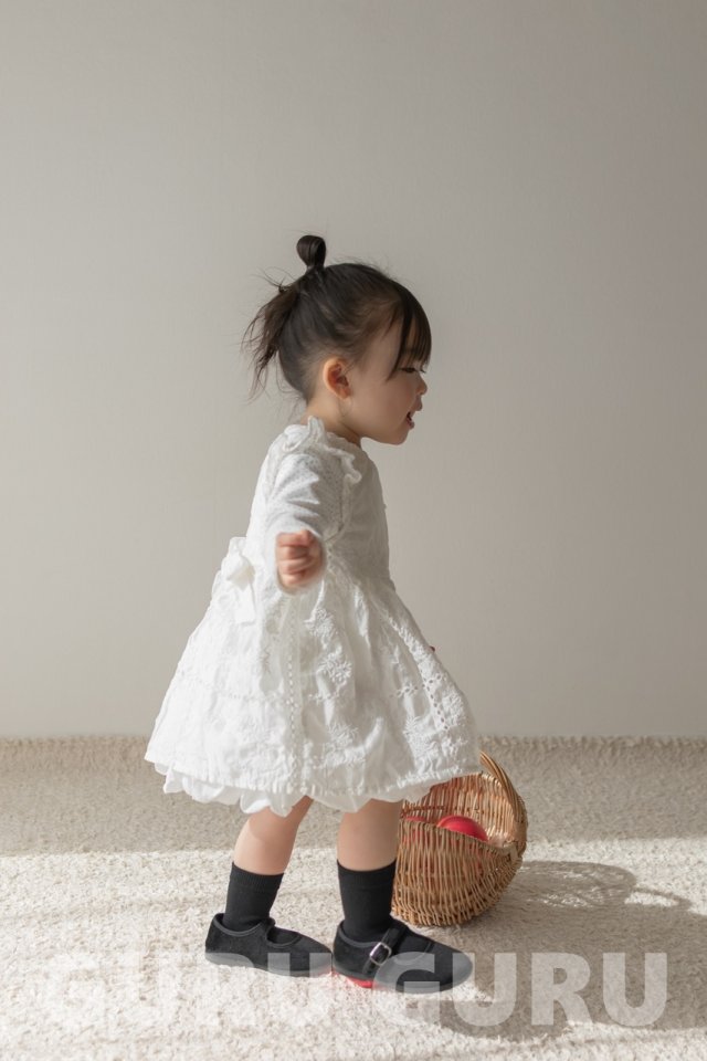 Guru Guru - Korean Baby Fashion - #babyboutiqueclothing - Lace One-Piece - 5