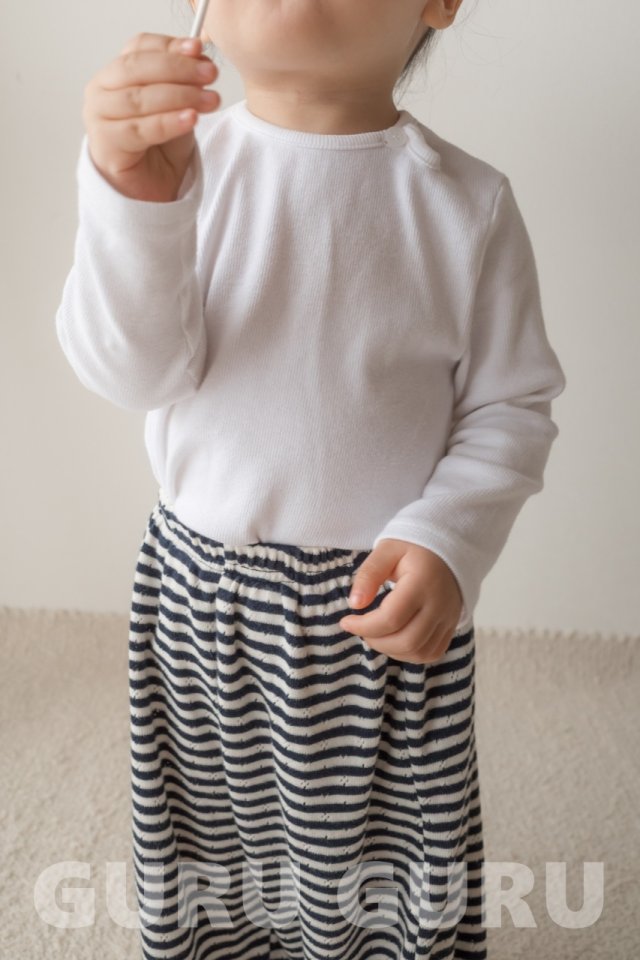 Guru Guru - Korean Baby Fashion - #babyclothing - Front Slit Tee - 8