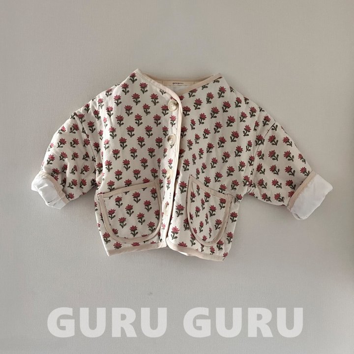 Guru Guru - Korean Baby Fashion - #babyfashion - Single Flower Jumper