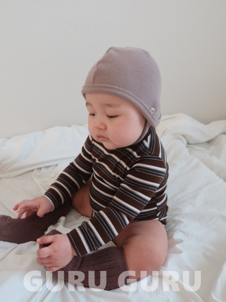 Guru Guru - Korean Baby Fashion - #babyfashion - Stripe Garter Suit - 7
