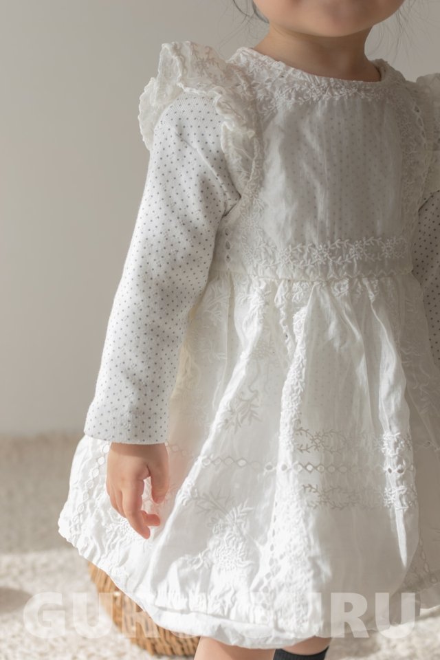 Guru Guru - Korean Baby Fashion - #babyfashion - Lace One-Piece - 7