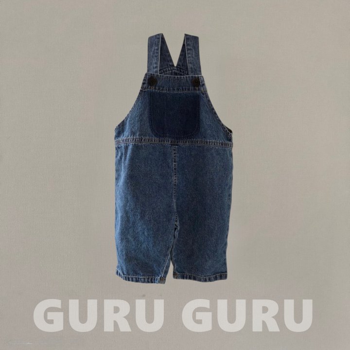 Guru Guru - Korean Baby Fashion - #babyfever - Denim Overall Pants