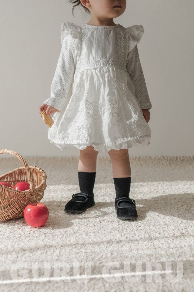 Guru Guru - Korean Baby Fashion - #babyfever - Lace One-Piece - 8