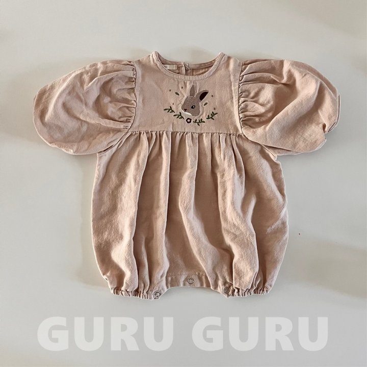 Guru Guru - Korean Baby Fashion - #babyfever - Rabbit Romper - 3