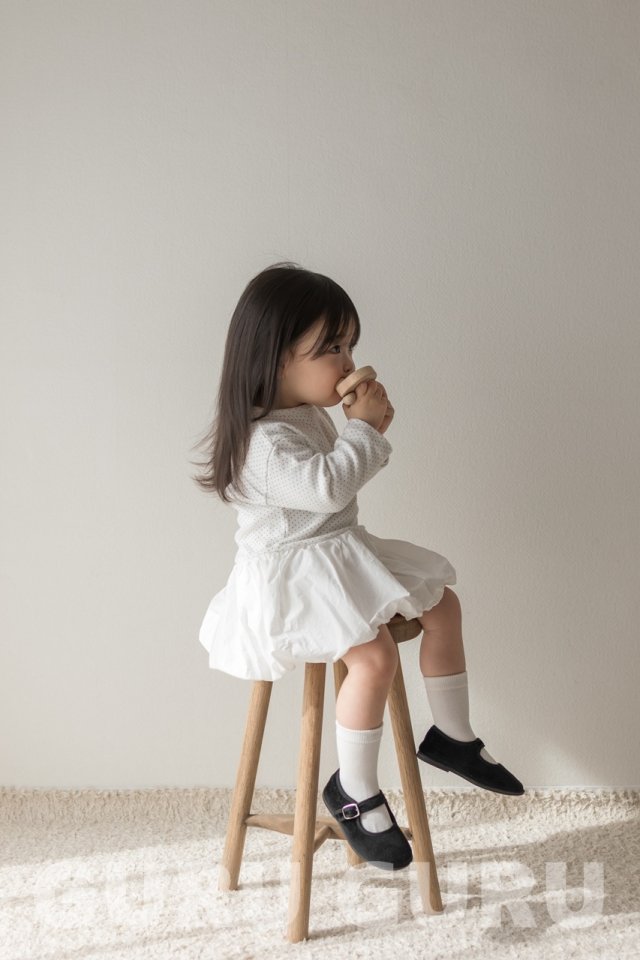 Guru Guru - Korean Baby Fashion - #babyfever - Dot Cloud One-Piece - 9