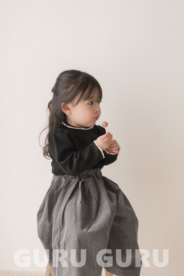 Guru Guru - Korean Baby Fashion - #babyfever - Dot Wide Pants - 4