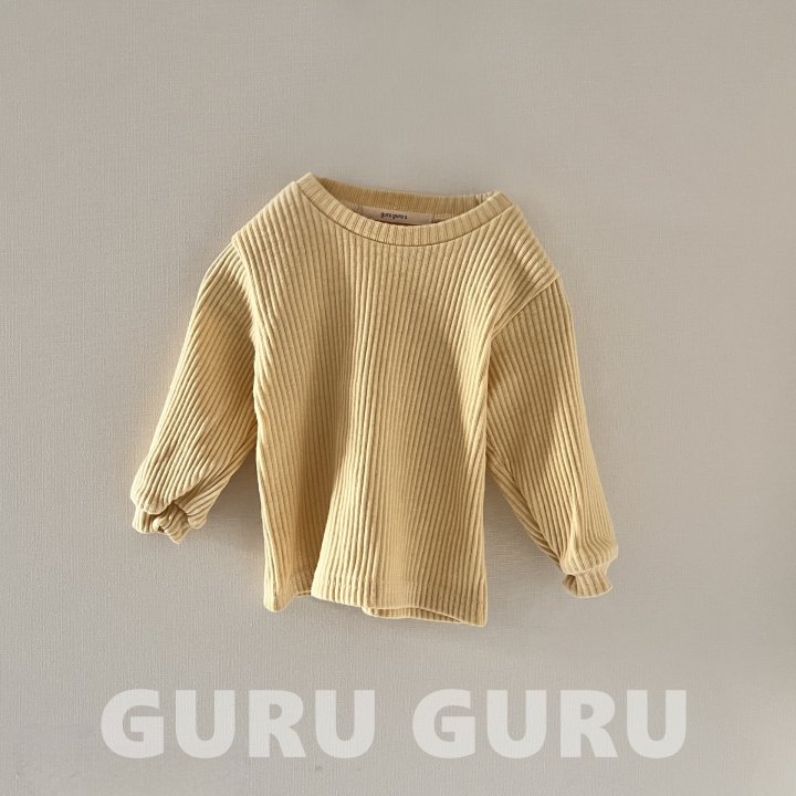 Guru Guru - Korean Baby Fashion - #babygirlfashion - Ribbed Tee