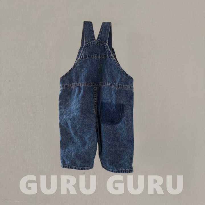 Guru Guru - Korean Baby Fashion - #babygirlfashion - Denim Overall Pants - 2