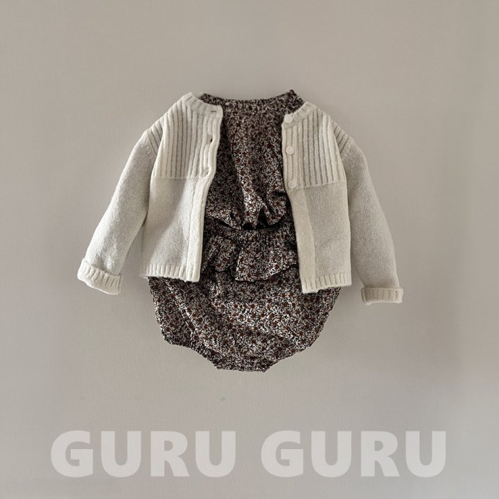 Guru Guru - Korean Baby Fashion - #babygirlfashion - Knit Cardigan - 5