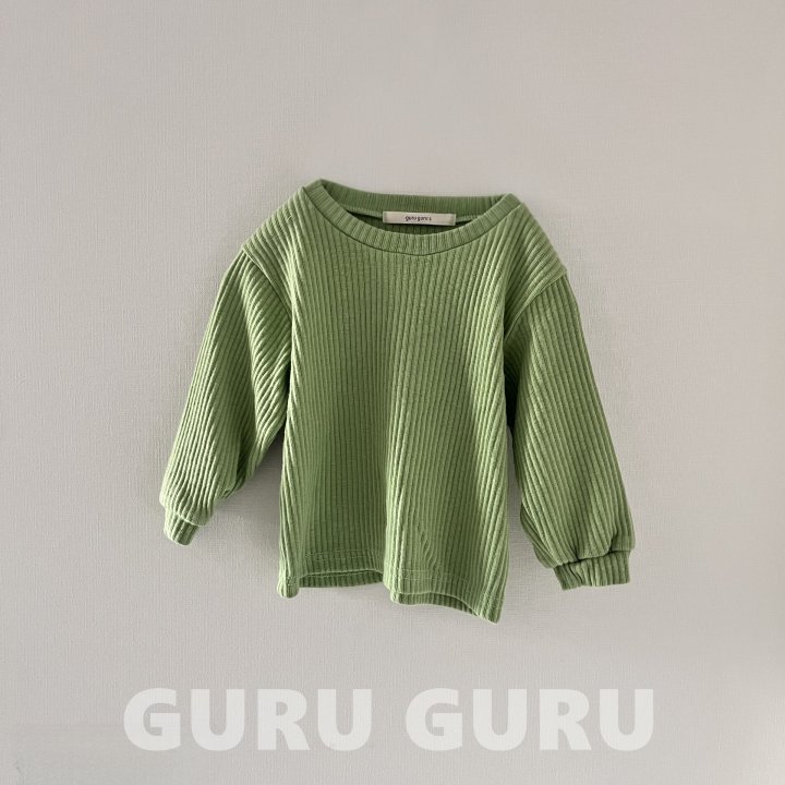Guru Guru - Korean Baby Fashion - #babyoninstagram - Ribbed Tee - 3