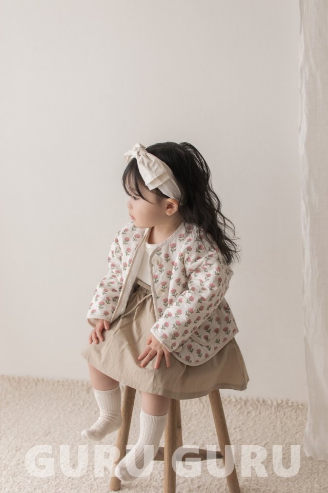 Guru Guru - Korean Baby Fashion - #babyoninstagram - Single Flower Jumper - 5