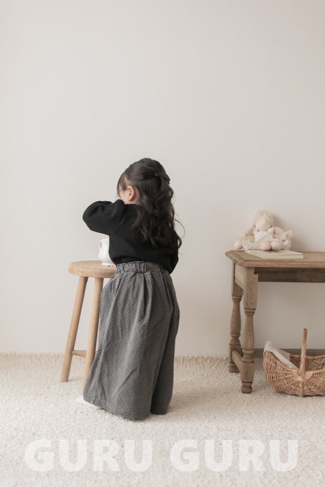 Guru Guru - Korean Baby Fashion - #babyootd - Dot Wide Pants - 7