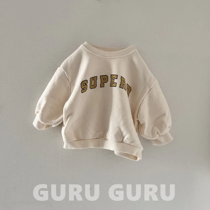 Guru Guru - Korean Baby Fashion - #babyootd - Super B Sweatshirt - 2
