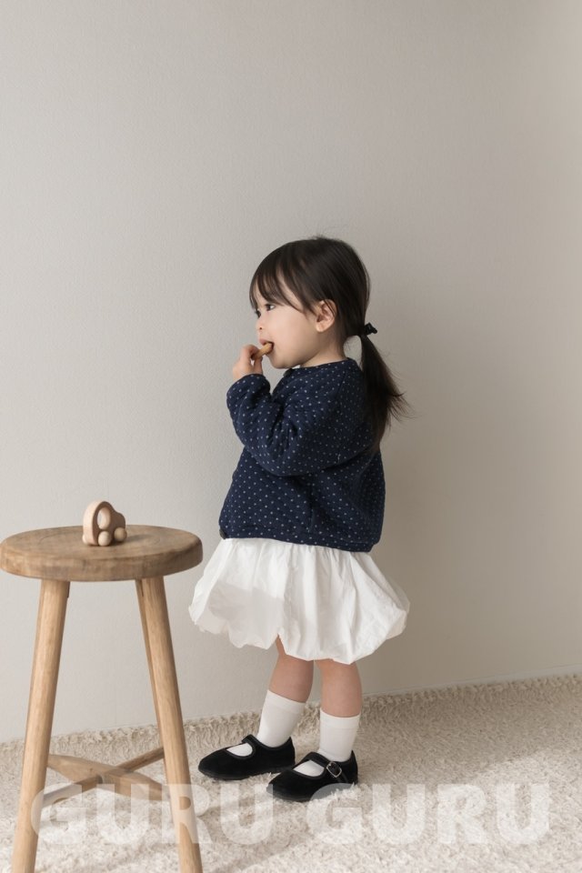 Guru Guru - Korean Baby Fashion - #babyootd - Dot Cloud One-Piece - 11
