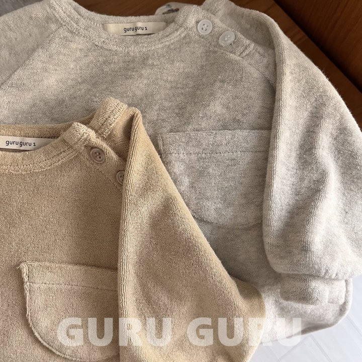 Guru Guru - Korean Baby Fashion - #babyoutfit - Terry Romper - 3