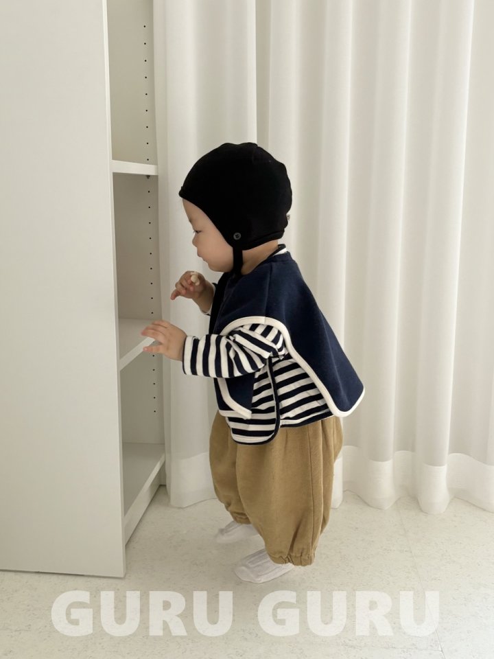 Guru Guru - Korean Baby Fashion - #babywear - Stripe Ribbed Tee - 10
