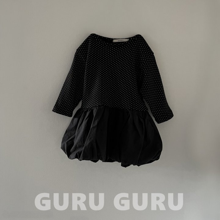Guru Guru - Korean Baby Fashion - #babywear - Dot Cloud One-Piece