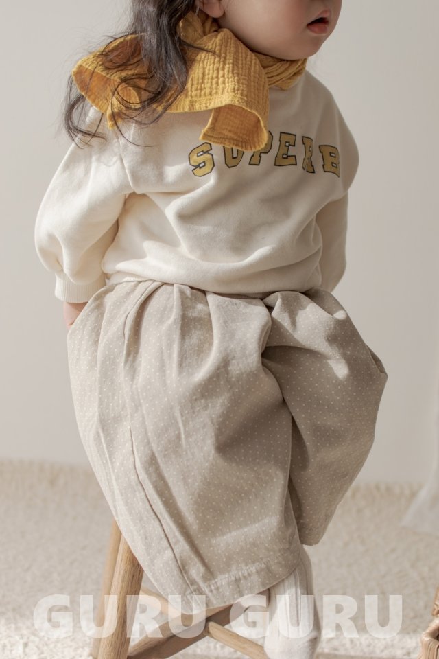 Guru Guru - Korean Baby Fashion - #onlinebabyboutique - Dot Wide Pants - 11
