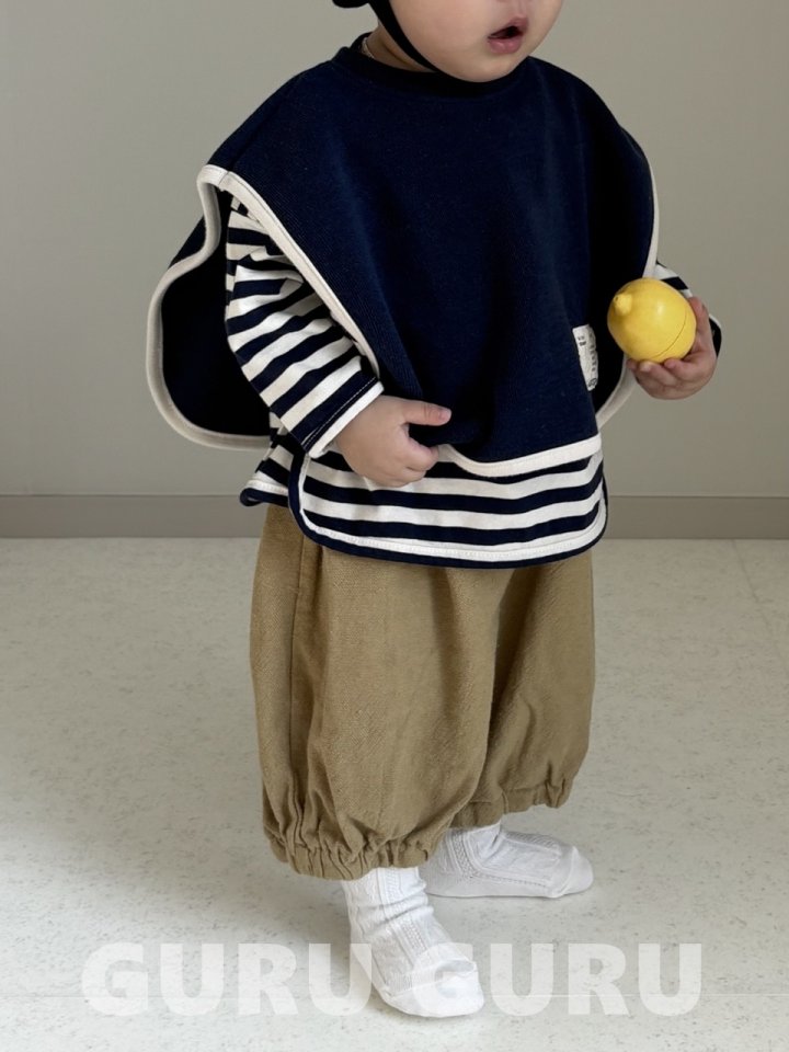Guru Guru - Korean Baby Fashion - #onlinebabyboutique - Stripe Ribbed Tee - 11