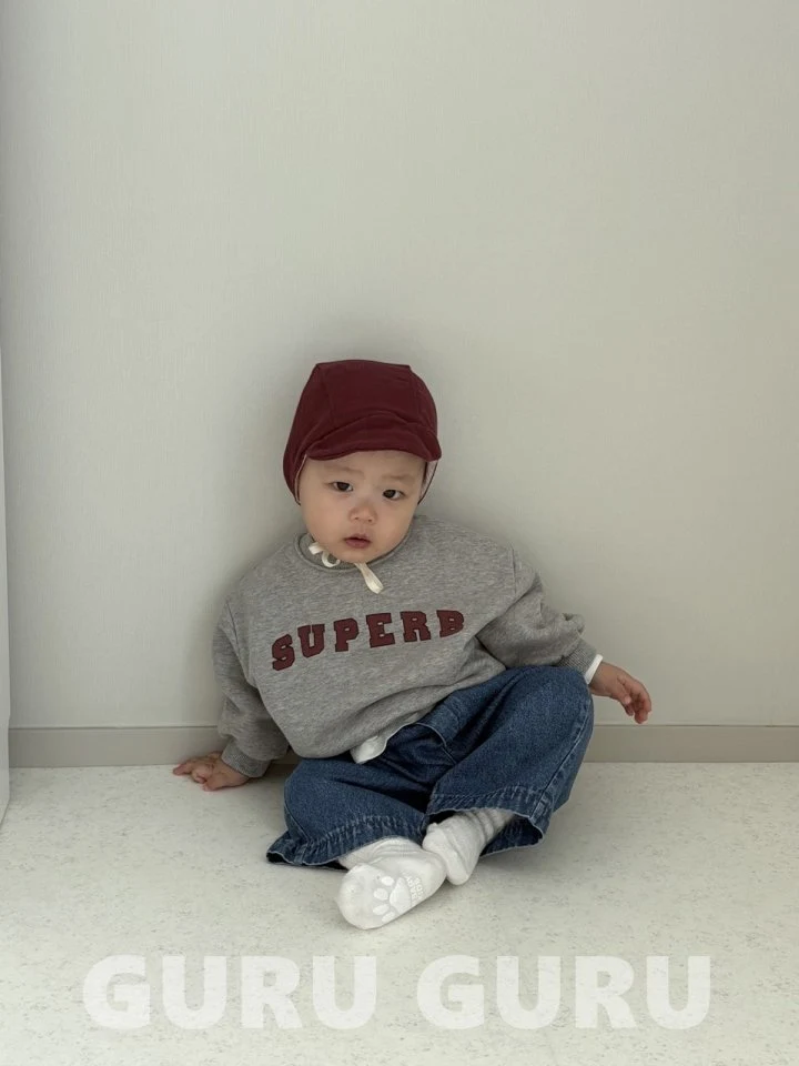 Guru Guru - Korean Baby Fashion - #onlinebabyboutique - Super B Sweatshirt - 6