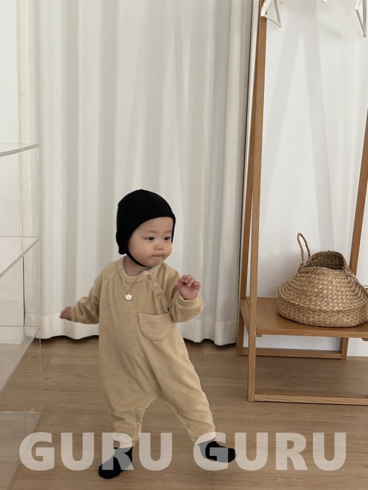 Guru Guru - Korean Baby Fashion - #onlinebabyboutique - Terry Romper - 5