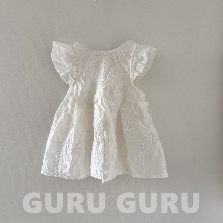 Guru Guru - Korean Baby Fashion - #onlinebabyboutique - Lace One-Piece