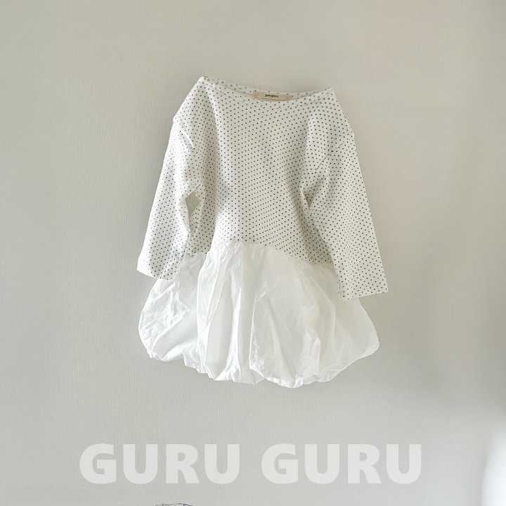 Guru Guru - Korean Baby Fashion - #onlinebabyboutique - Dot Cloud One-Piece - 2