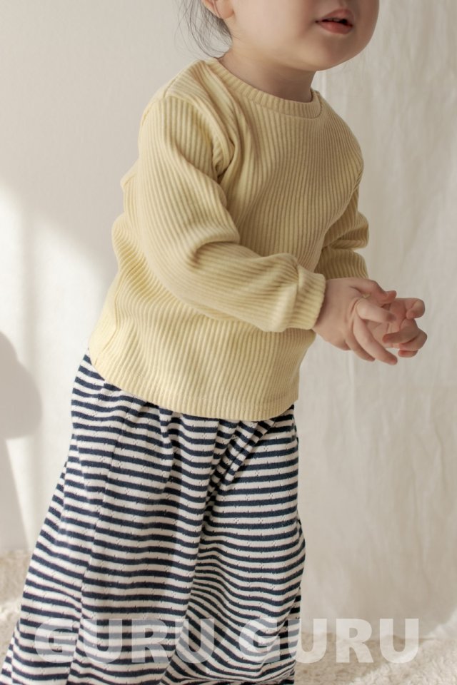 Guru Guru - Korean Baby Fashion - #onlinebabyshop - Ribbed Tee - 9