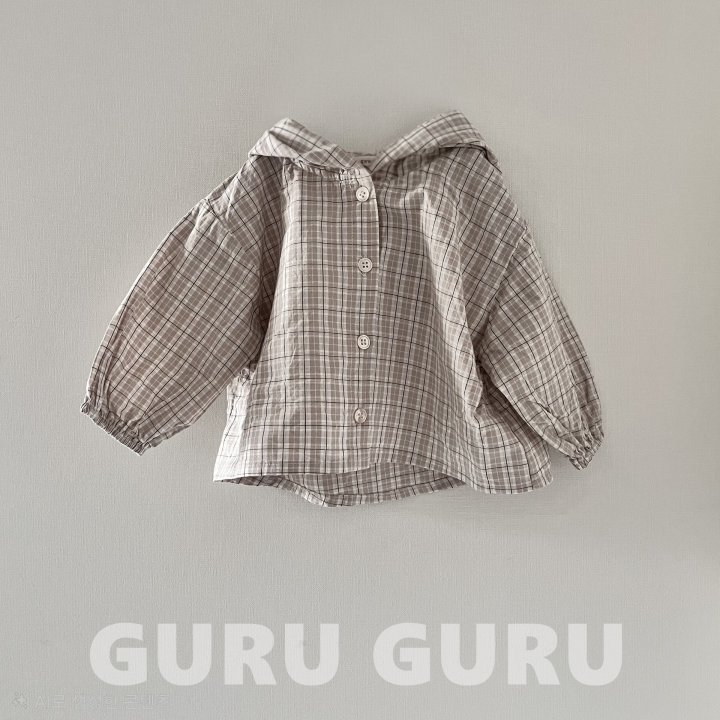 Guru Guru - Korean Baby Fashion - #onlinebabyshop - Hooded Shirt - 3