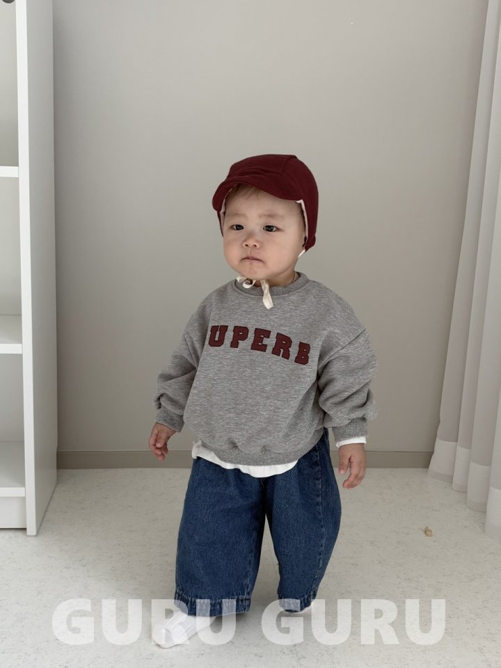 Guru Guru - Korean Baby Fashion - #onlinebabyshop - Super B Sweatshirt - 7
