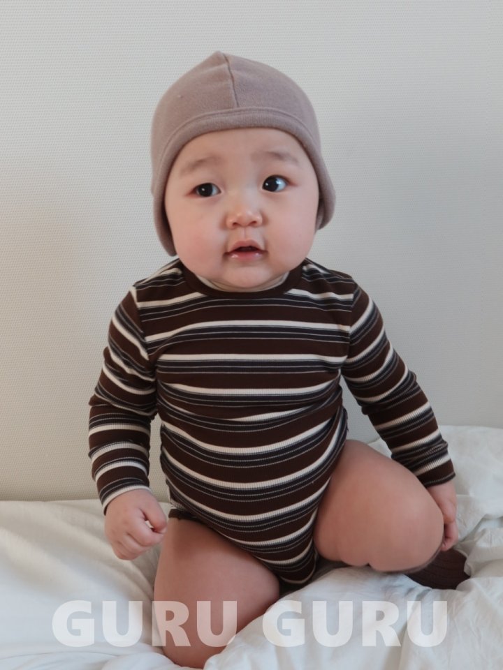 Guru Guru - Korean Baby Fashion - #onlinebabyshop - Cocoa Bonnet - 5