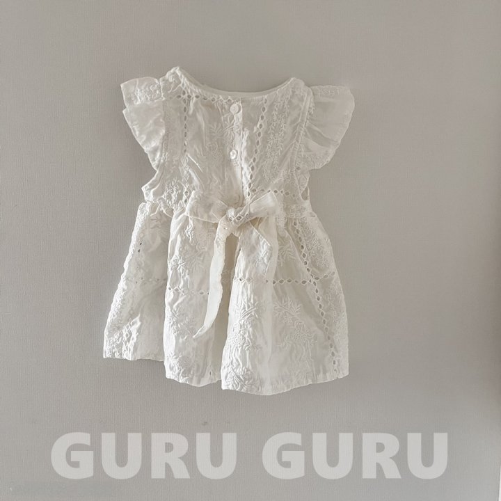 Guru Guru - Korean Baby Fashion - #onlinebabyshop - Lace One-Piece - 2